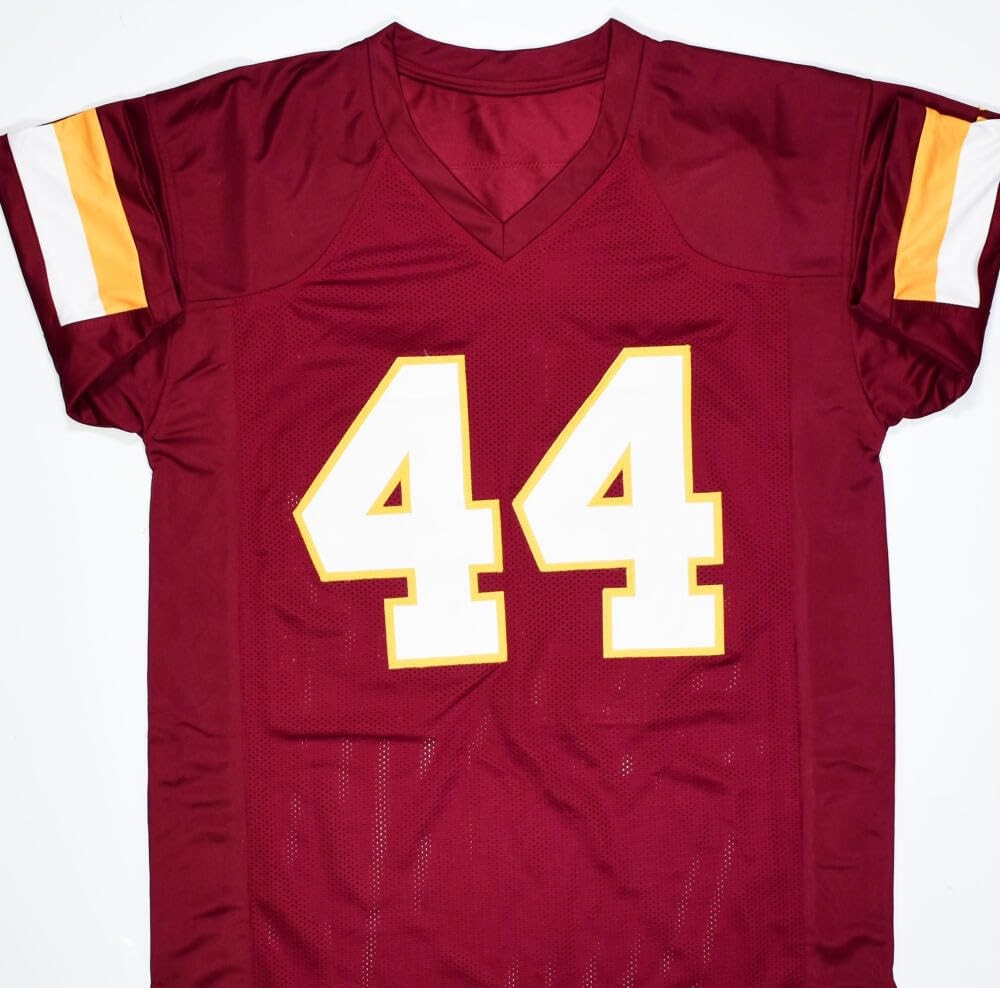 John Riggins Autographed Washington Maroon Custom Jersey (HOF Inscription)