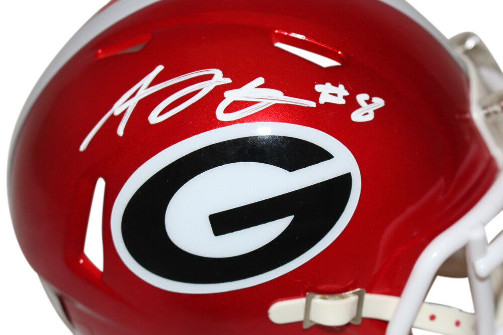AJ Green Georgia Bulldogs Autographed Flash Mini Helmet Beckett