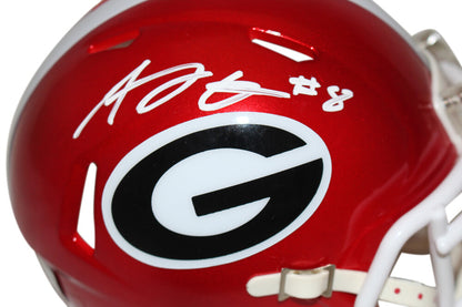 AJ Green Georgia Bulldogs Autographed Flash Mini Helmet Beckett