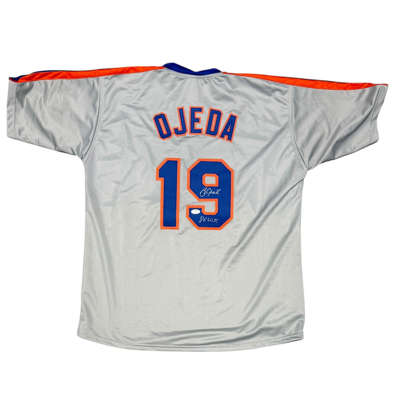 Bobby Ojeda Signed New York Mets Custom Jersey (86 WSC Inscription)