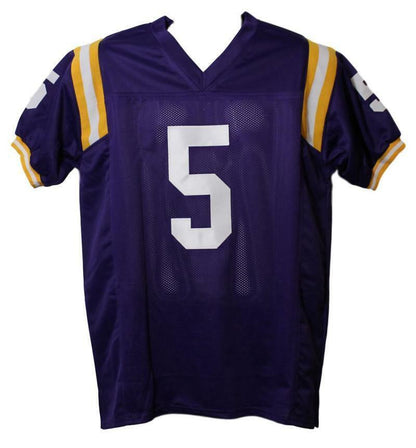 Derrius Guice LSU Tigers Signed Custom Football Jersey JSA