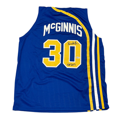 George McGinnis Signed Indiana Pacers Custom Jersey HOF 2017 Beckett COA