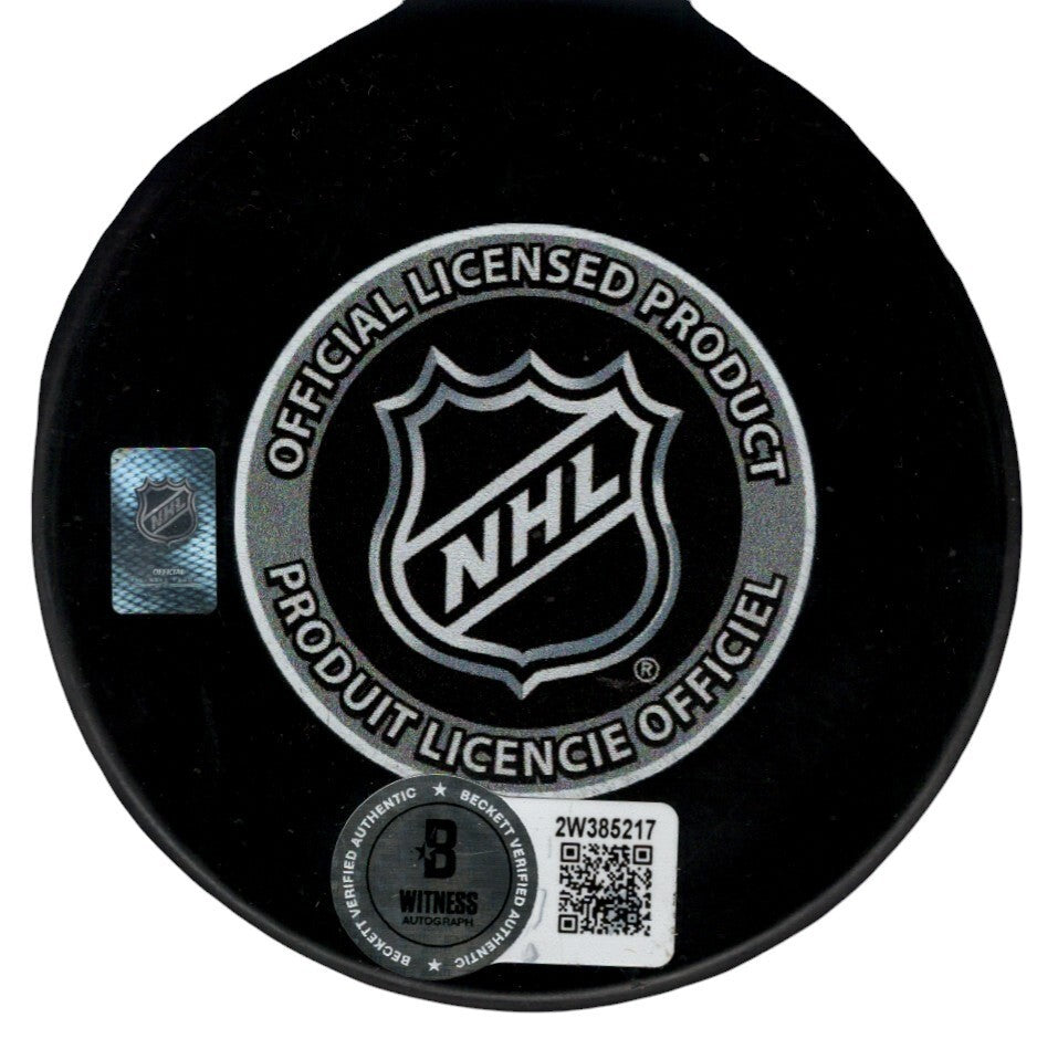 Ed Belfour Signed Dallas Stars 1999 Stanley Cup Puck (Beckett COA)