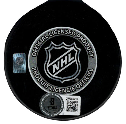 Ed Belfour Signed Dallas Stars 1999 Stanley Cup Puck (Beckett COA)