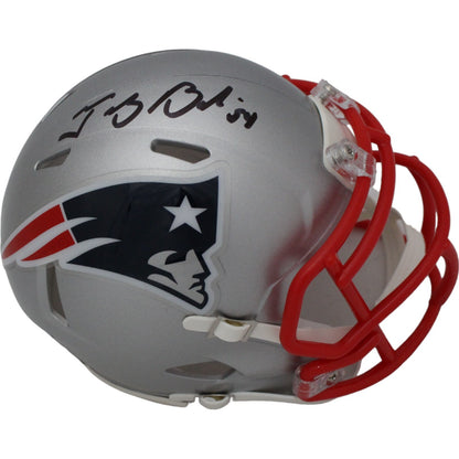 Tedy Bruschi Signed New England Patriots Mini Helmet (Beckett COA)