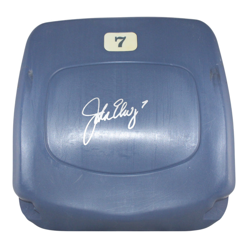John Elway Denver Broncos Autographed Invesco Field Stadium Seat Back
