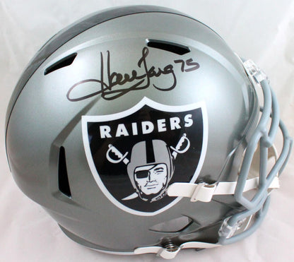 Howie Long Signed Oakland Raiders Full Size Flash Speed Helmet