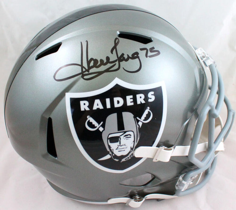 Howie Long Signed Oakland Raiders Full Size Flash Speed Helmet