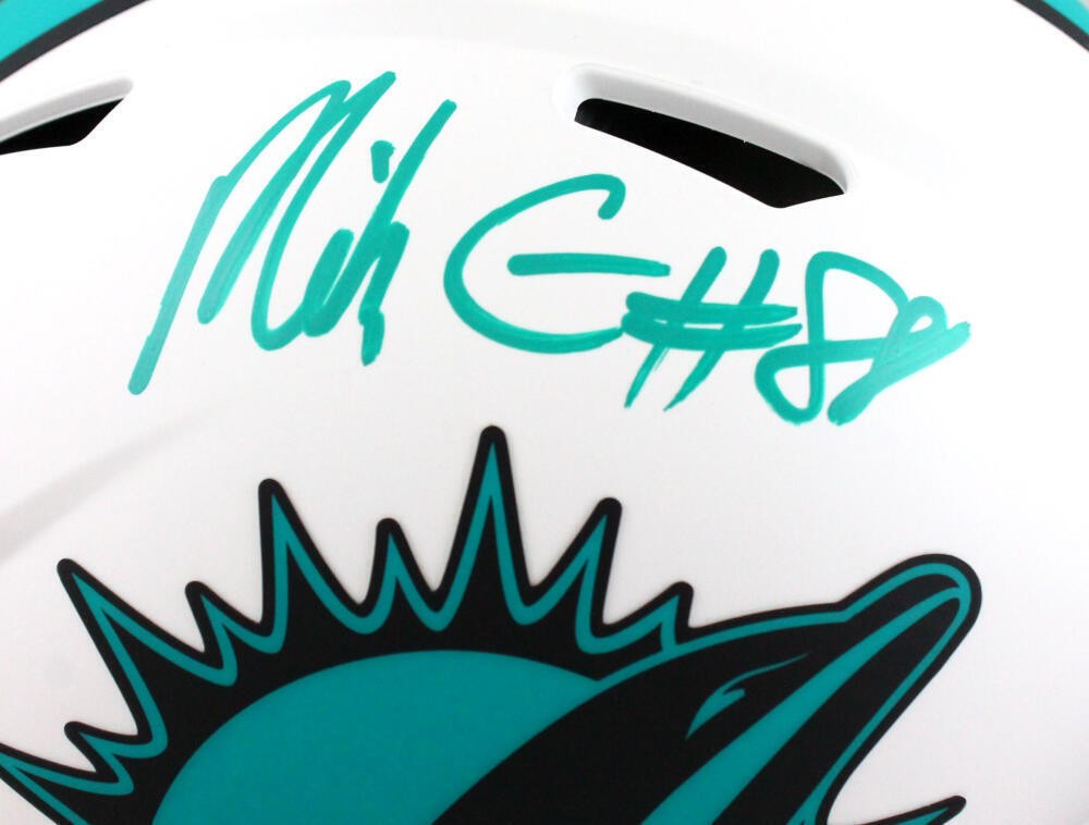 Mike Gesicki Signed Miami Dolphins Lunar Speed Authentic Full Size Helmet