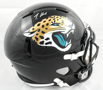 Travis Hunter Signed Jacksonville Jaguars Full Size Speed Helmet