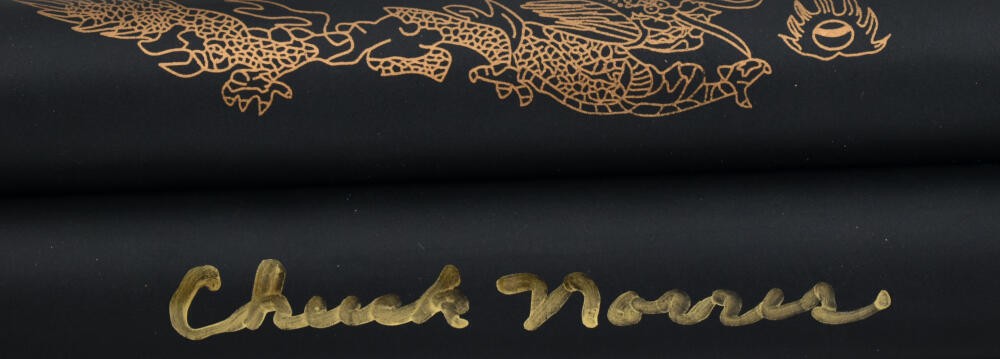 Chuck Norris Signed Foam Rubber Training Nunchucks