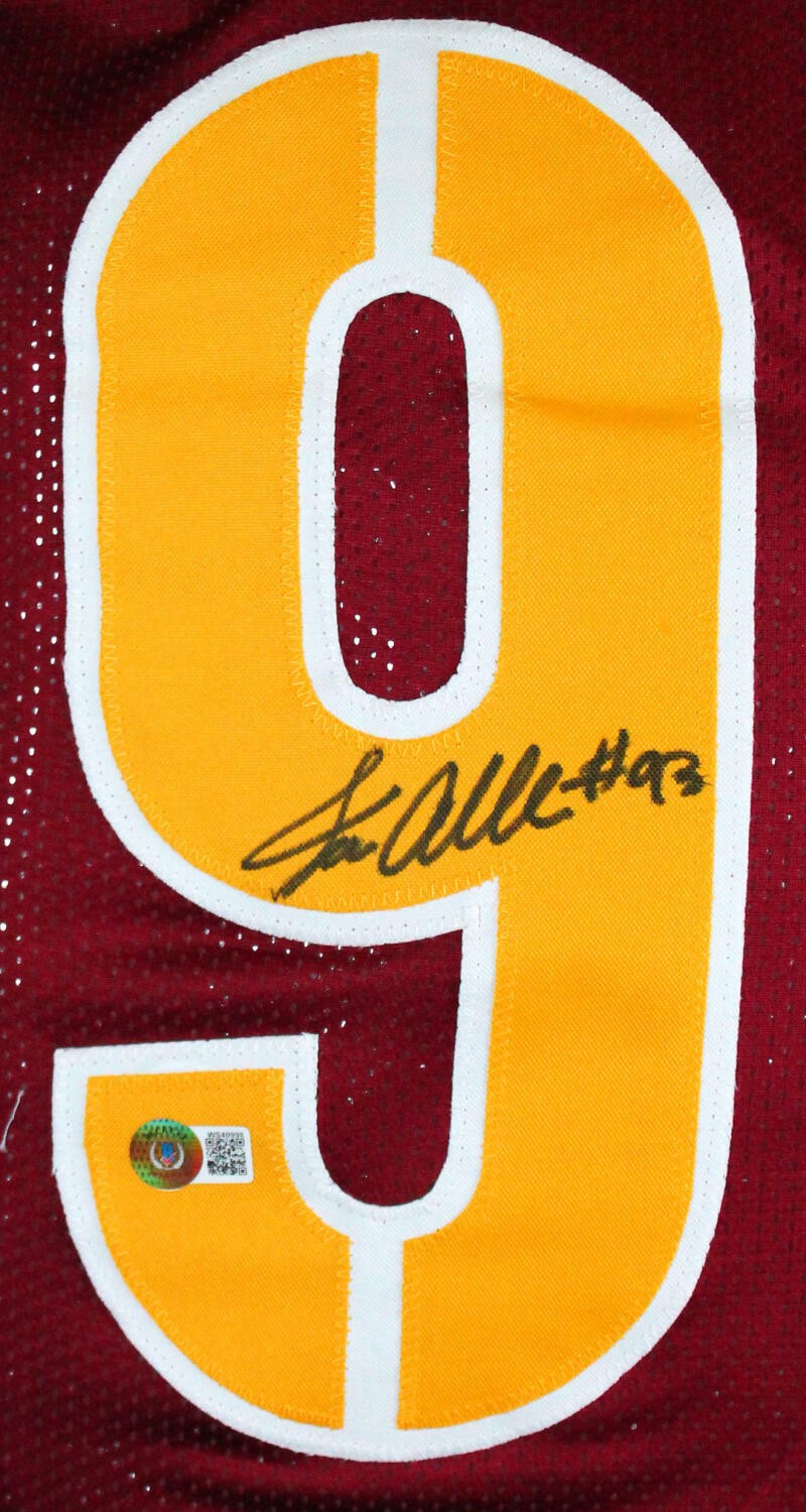 Jonathan Allen Autographed Maroon Custom Jersey