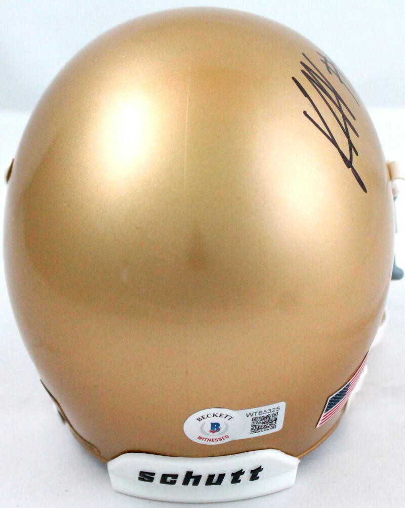 Kyren Williams Signed Notre Dame Fighting Irish Black Schutt Mini Helmet