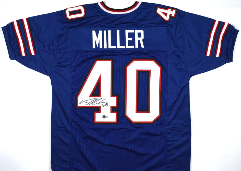 Von Miller Autographed Blue Custom Jersey