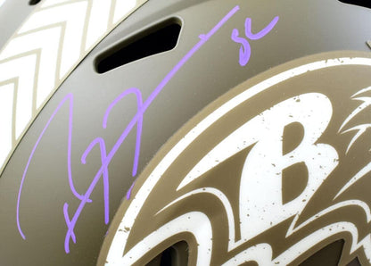 Ray Lewis Signed Baltimore Ravens Salute to Service Full Size Helmet