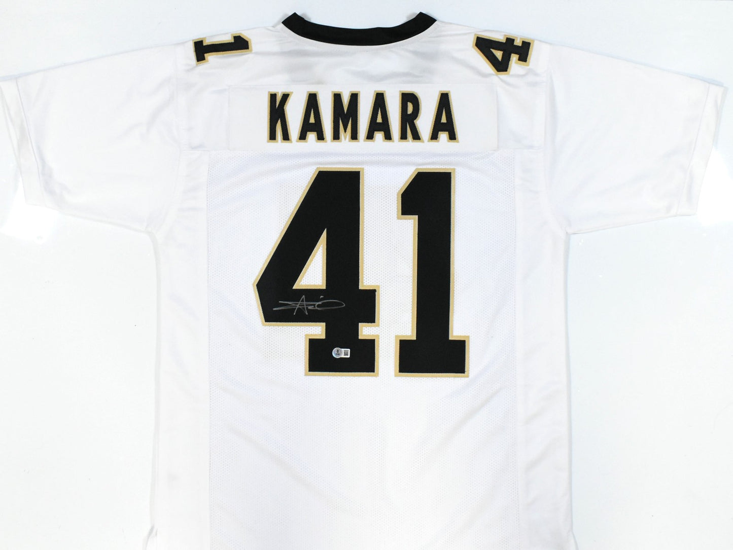 Alvin Kamara Autographed New Orleans Saints Custom White Jersey