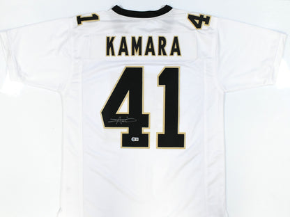 Alvin Kamara Autographed New Orleans Saints Custom White Jersey