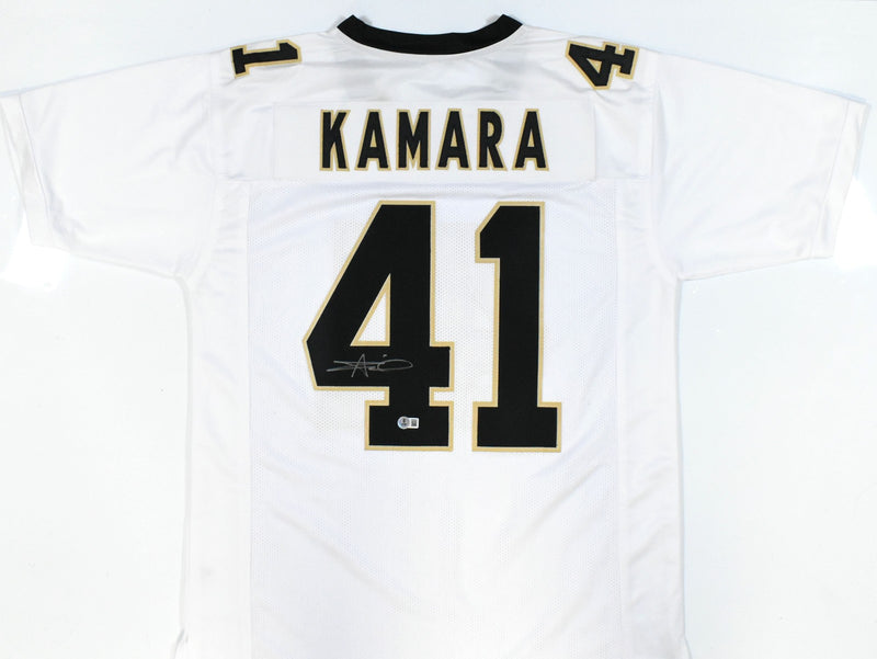 Alvin Kamara Autographed New Orleans Saints Custom White Jersey