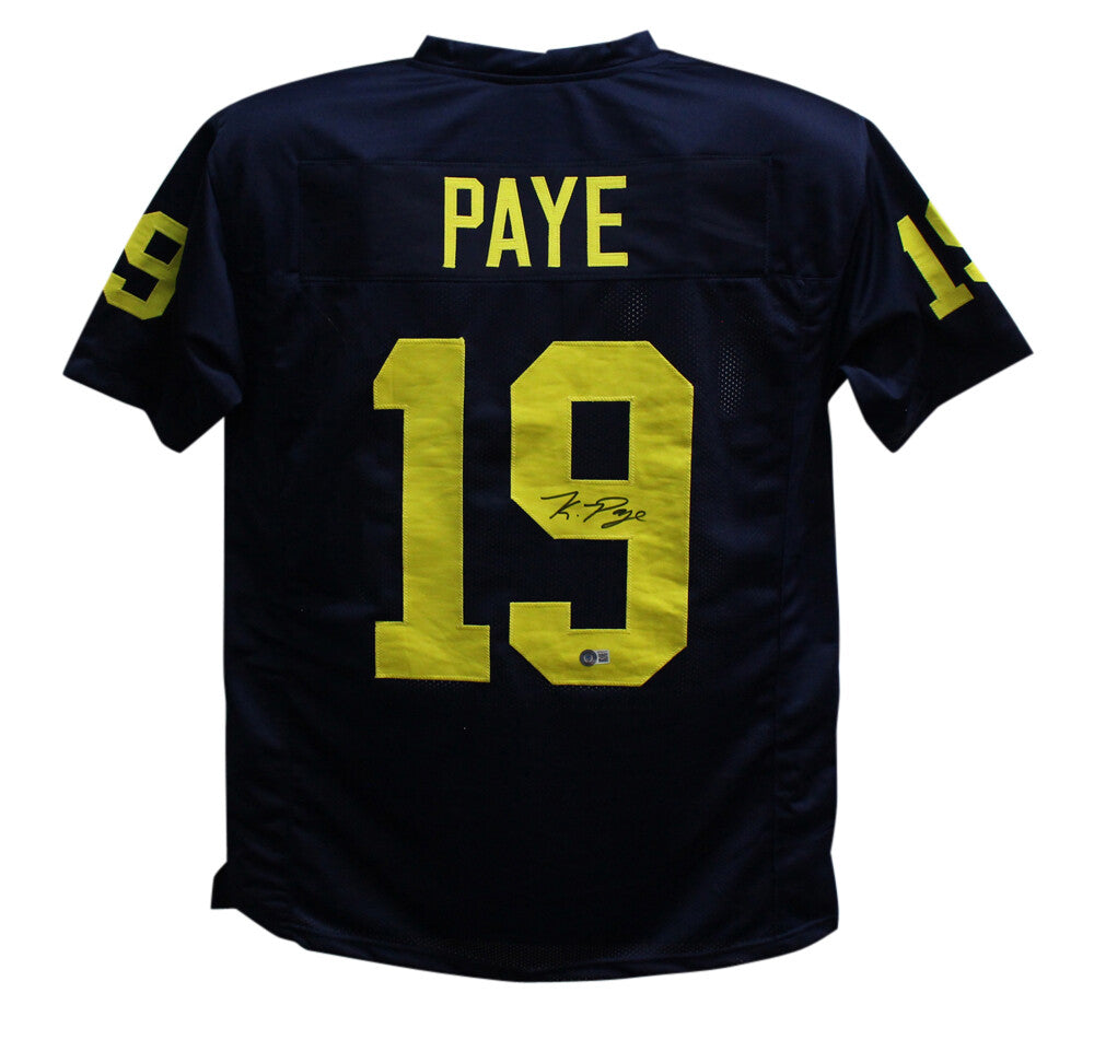 Kwity Paye Autographed Michigan Wolverines Custom College Style Jersey