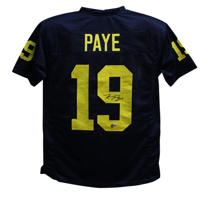Kwity Paye Autographed Michigan Wolverines Custom College Style Jersey