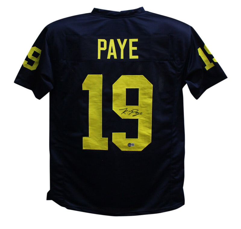 Kwity Paye Autographed Michigan Wolverines Custom College Style Jersey