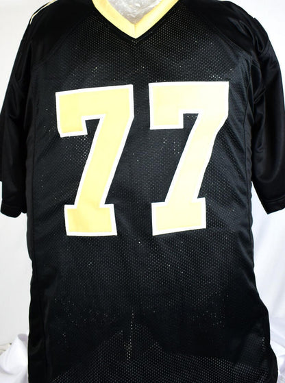 Willie Roaf Autographed New Orleans Saints Custom Black Jersey - HOF Inscribed