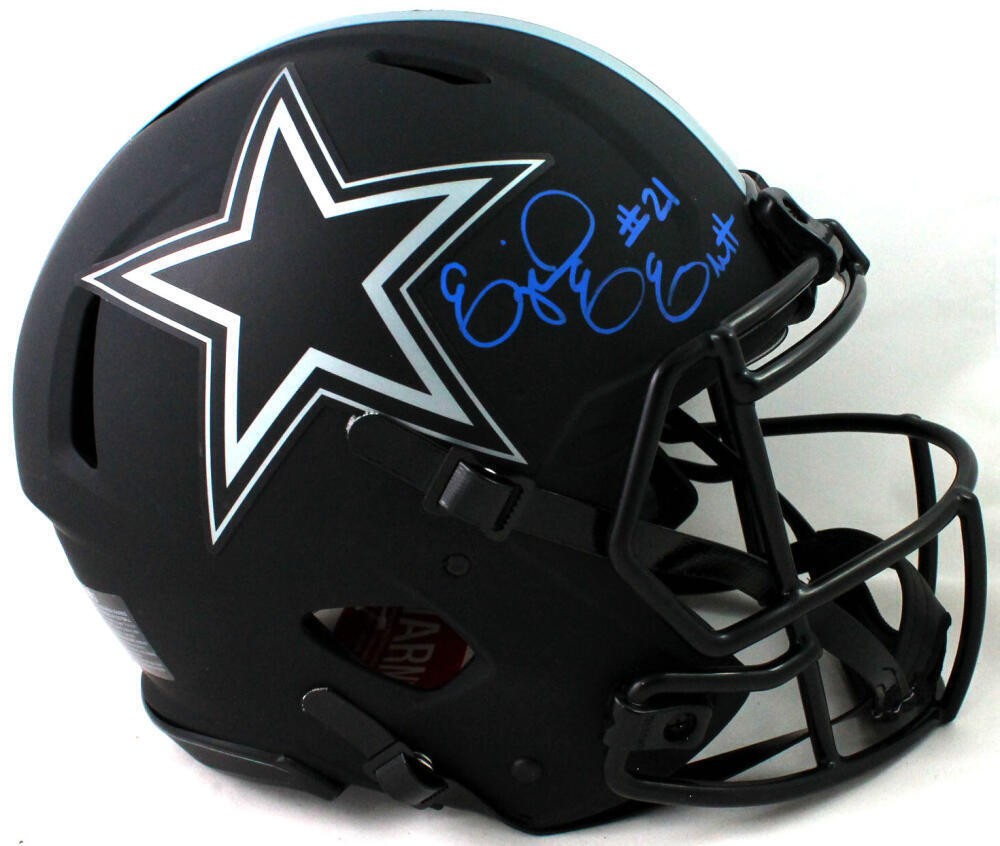 Ezekiel Elliott Signed Dallas Cowboys Eclipse Speed Authentic Helmet