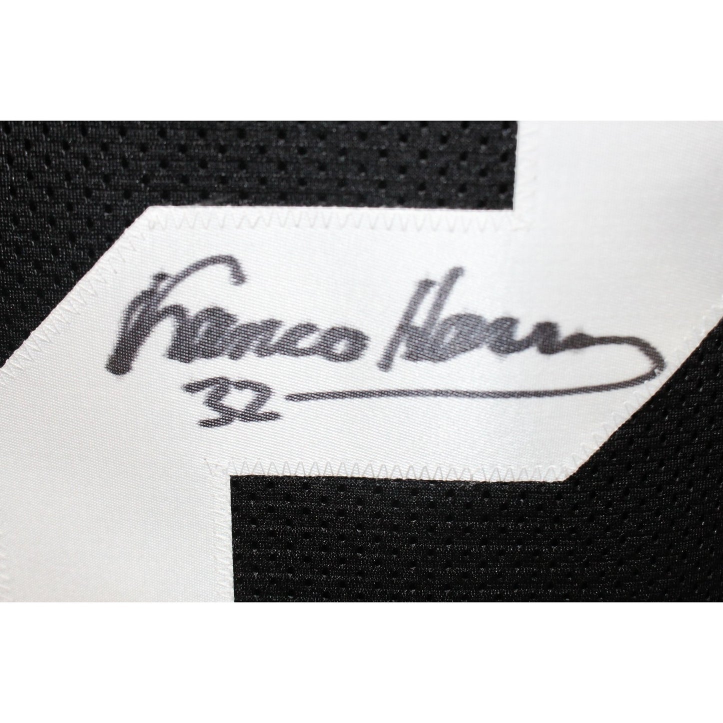 Franco Harris Autographed Pittsburgh Steelers Black Custom Jersey