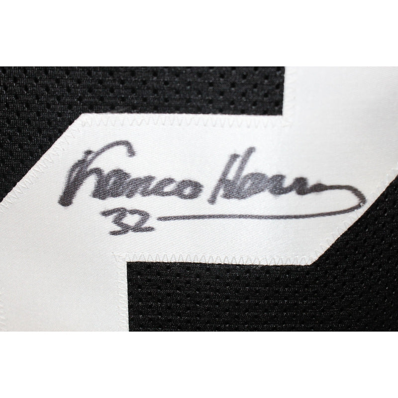 Franco Harris Autographed Pittsburgh Steelers Black Custom Jersey
