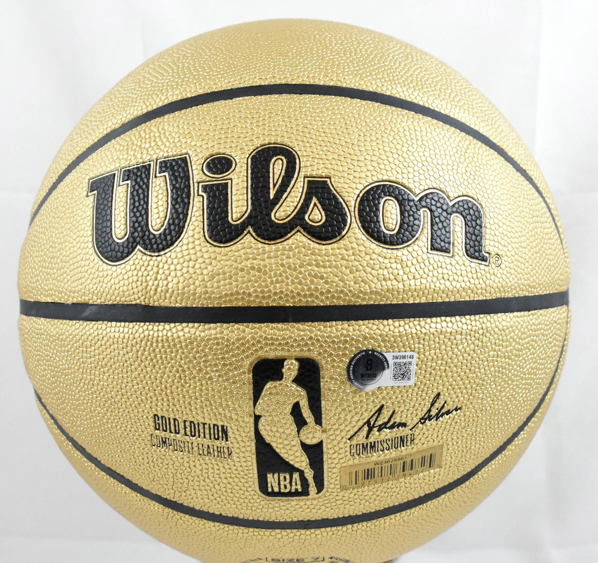 Jim Boeheim Autographed Wilson Gold Basketball Inscribed 3x Olympic Gold