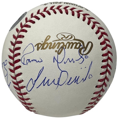 2004 Boston Red Sox Team Signed World Series Baseball (11 Sigs) BAS