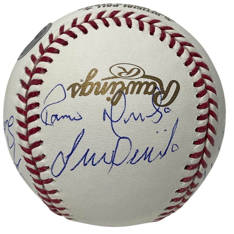 2004 Boston Red Sox Team Signed World Series Baseball (11 Sigs) BAS