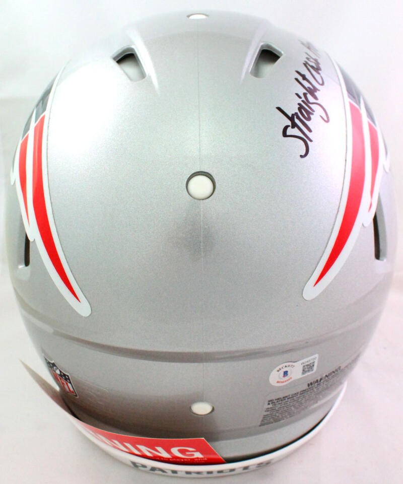 Randy Moss Signed New England Patriots Full Size Speed Authentic Helmet