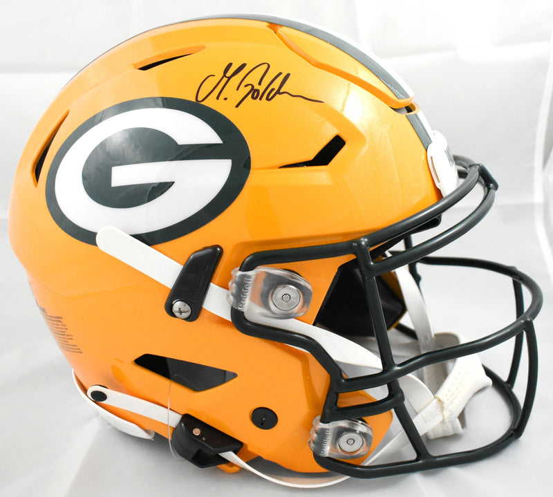 Matthew Golden Signed Green Bay Packers Full Size Speedflex Helmet