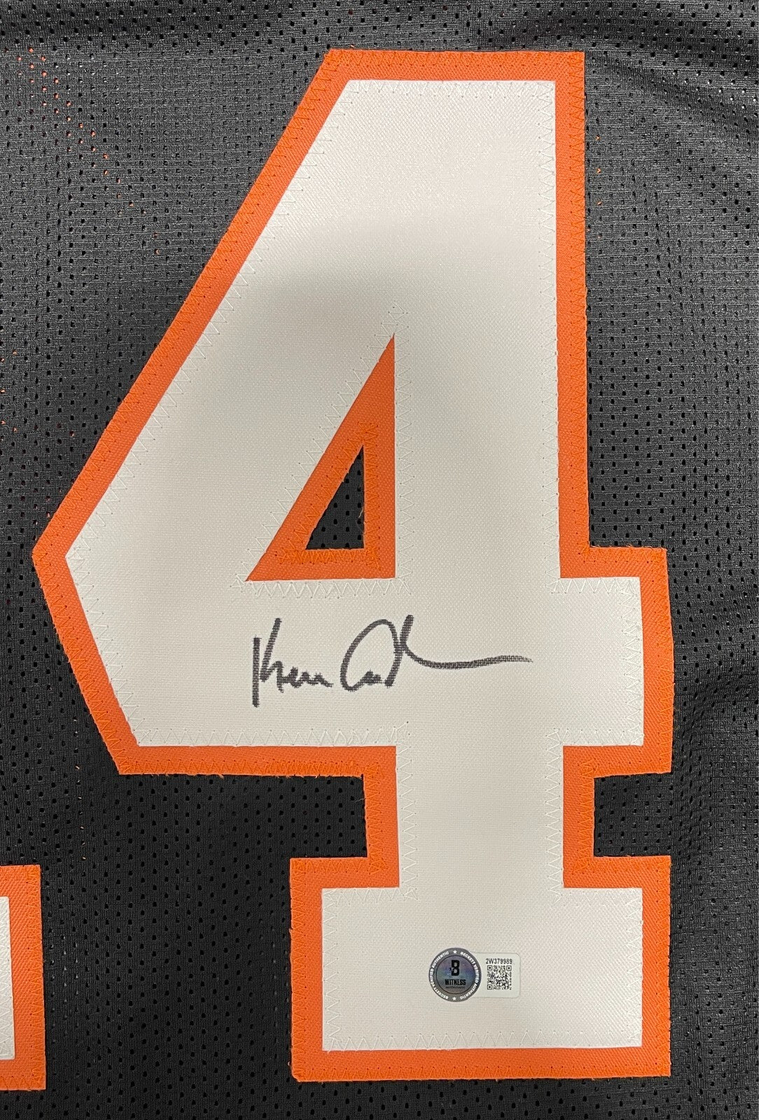 Ken Anderson Autographed Cincinnati Bengals Custom Football Jersey BAS