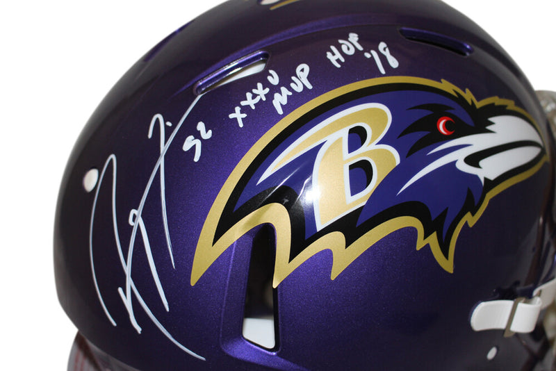 Ray Lewis Signed Baltimore Ravens Authentic Flash Speed Full Size Helmet