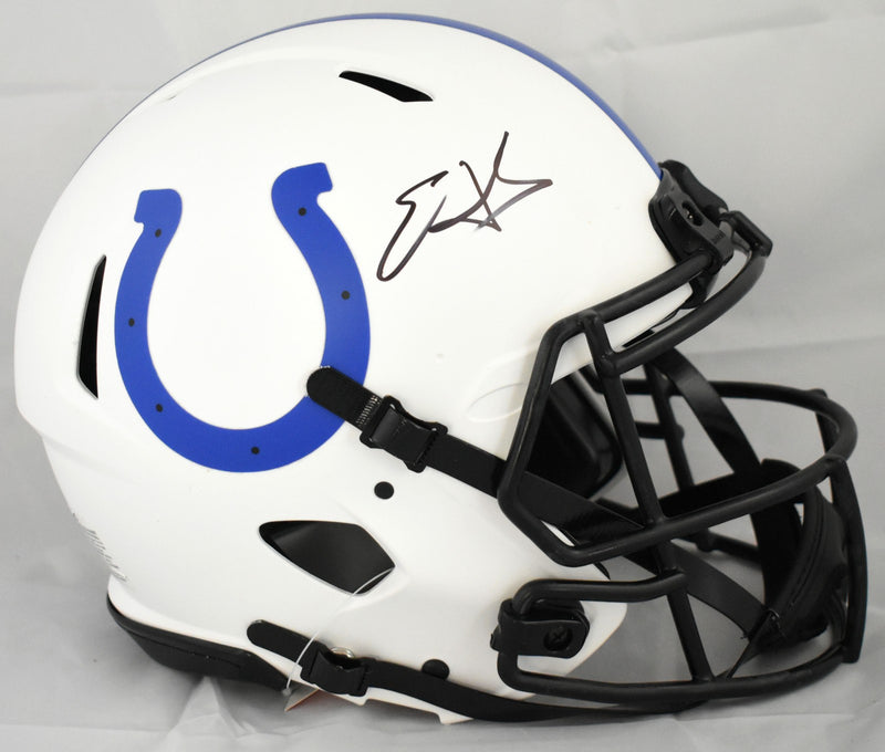 Edgerrin James Signed Indianapolis Colts Lunar Speed Authentic Helmet