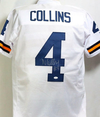 Nico Collins Autographed White Custom Jersey