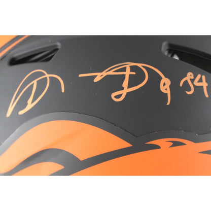 Shannon Sharpe Denver Broncos Autographed Authentic Eclipse Full Size Helmet