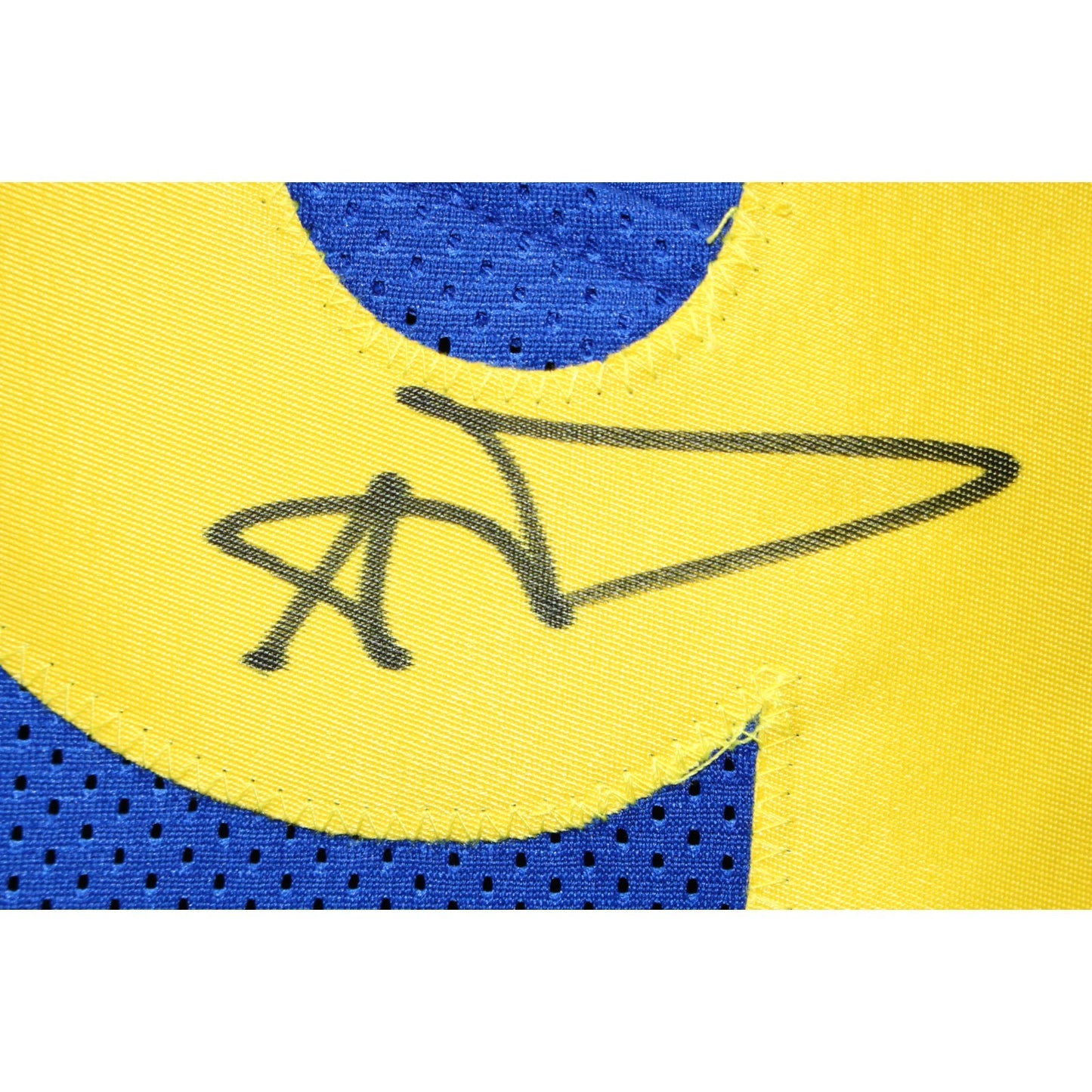 Aaron Donald Autographed White Pro Style Jersey (BAS COA)