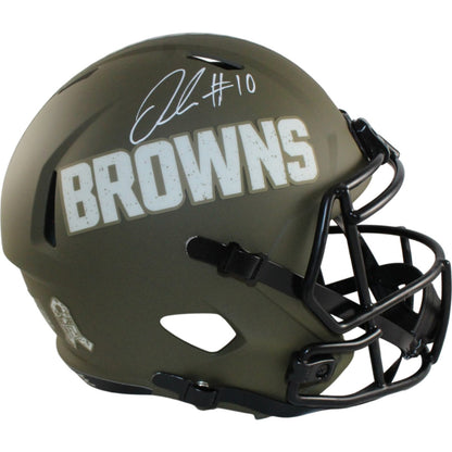 Quinshon Judkins Signed Cleveland Browns 2022 STS Full Size Helmet