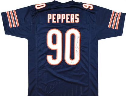 Julius Peppers Autographed Chicago Bears Blue Custom Jersey