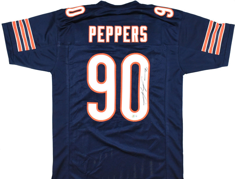 Julius Peppers Autographed Chicago Bears Blue Custom Jersey