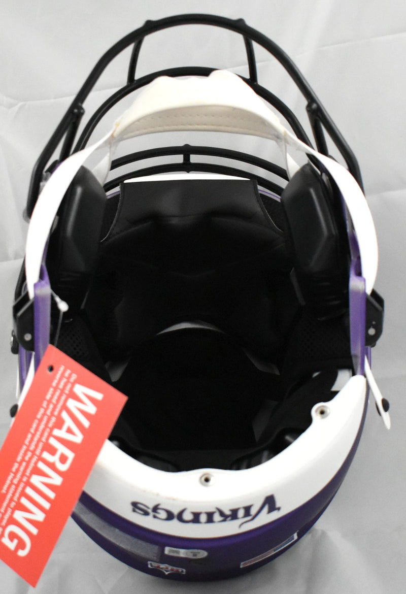 Justin Jefferson Autographed Minnesota Vikings Full Size SpeedFlex Helmet