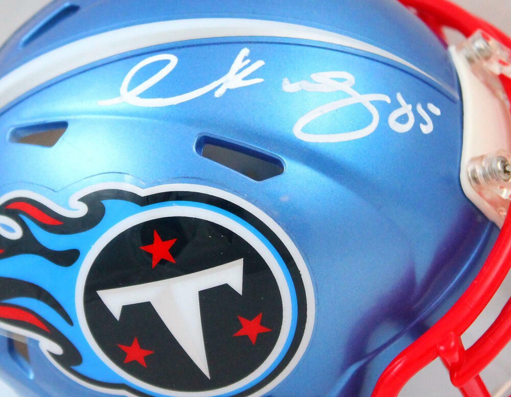 Derrick Mason Signed Tennessee Titans Flash Speed Mini Helmet