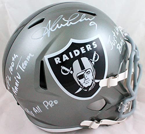 Shane Lechler Signed Oakland Raiders Full Size Flash Replica Helmet