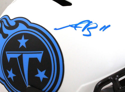 AJ Brown Autographed Tennessee Titans Lunar Speed Full Size Helmet