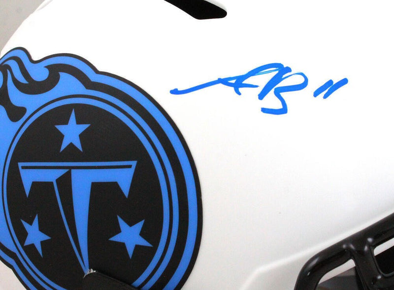 AJ Brown Autographed Tennessee Titans Lunar Speed Full Size Helmet
