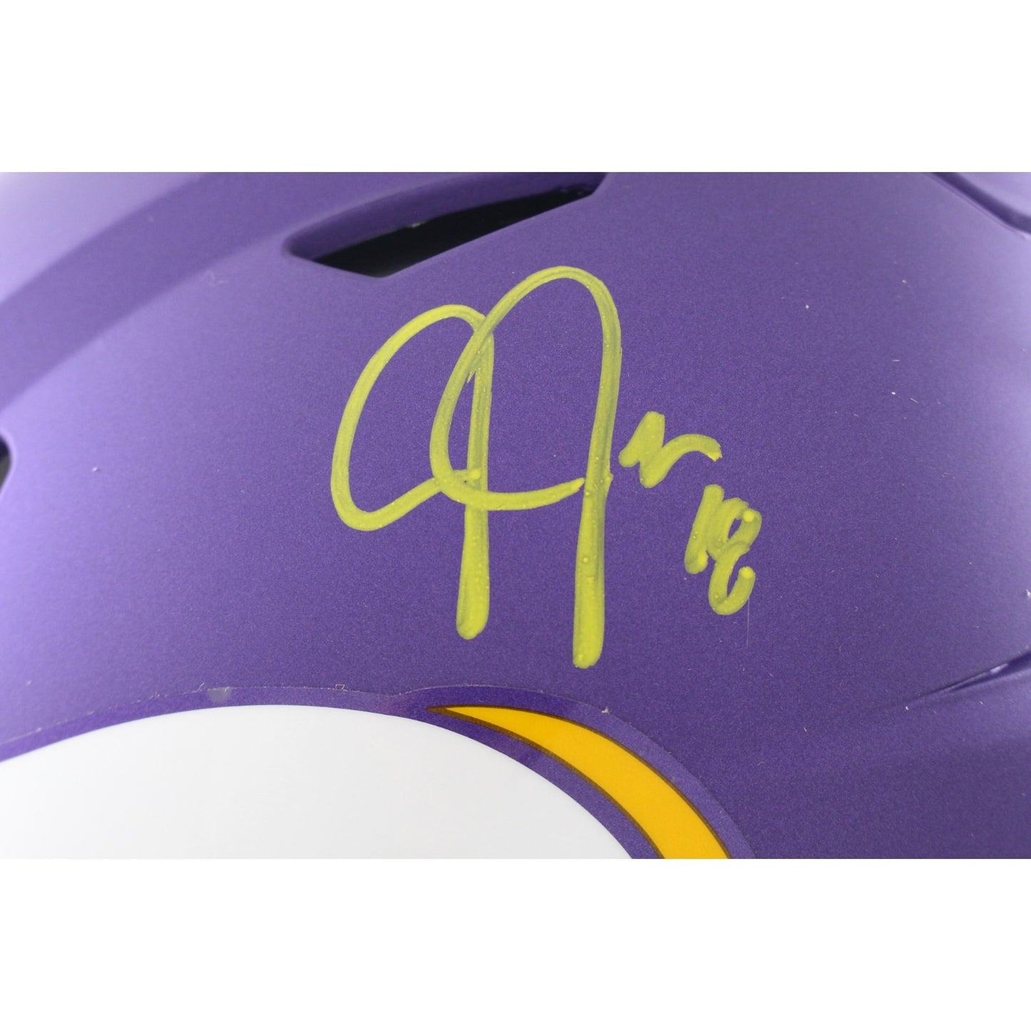 Justin Jefferson Signed Minnesota Vikings SpeedFlex Authentic Tribute Helmet