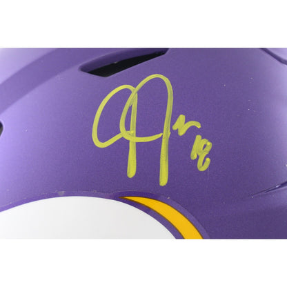 Justin Jefferson Signed Minnesota Vikings SpeedFlex Authentic Tribute Helmet